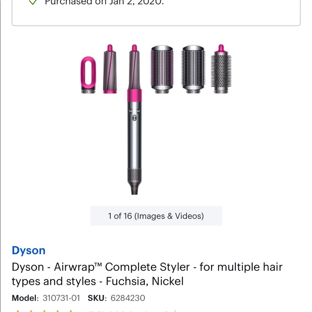 COPY - Dyson Airwrap Complete Styler for multiple…